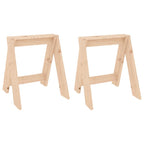 vidaXL Hocker 2 Stk. 40x40x45 cm Massivholz Kiefer