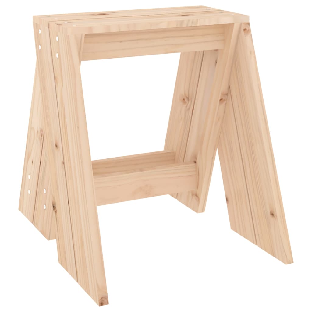 vidaXL Hocker 2 Stk. 40x40x45 cm Massivholz Kiefer