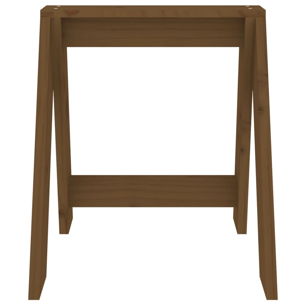 vidaXL Hocker 2 Stk. Honigbraun 40x40x45 cm Massivholz Kiefer