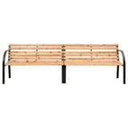 vidaXL Doppel-Gartenbank 225 cm Massivholz Tanne
