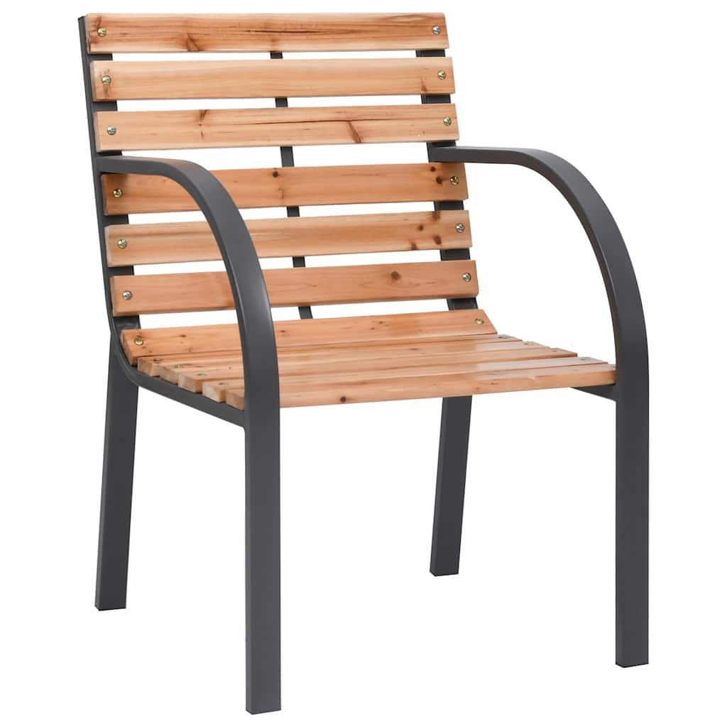 vidaXL Gartenstühle 2 Stk. Massivholz Tanne