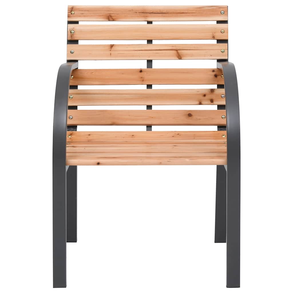 vidaXL Gartenstühle 2 Stk. Massivholz Tanne