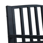 vidaXL Gartenbank Schwarz 120 cm Stahl