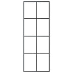 vidaXL Schiebetür mit Beschlag 76x205 cm ESG-Glas & Aluminium
