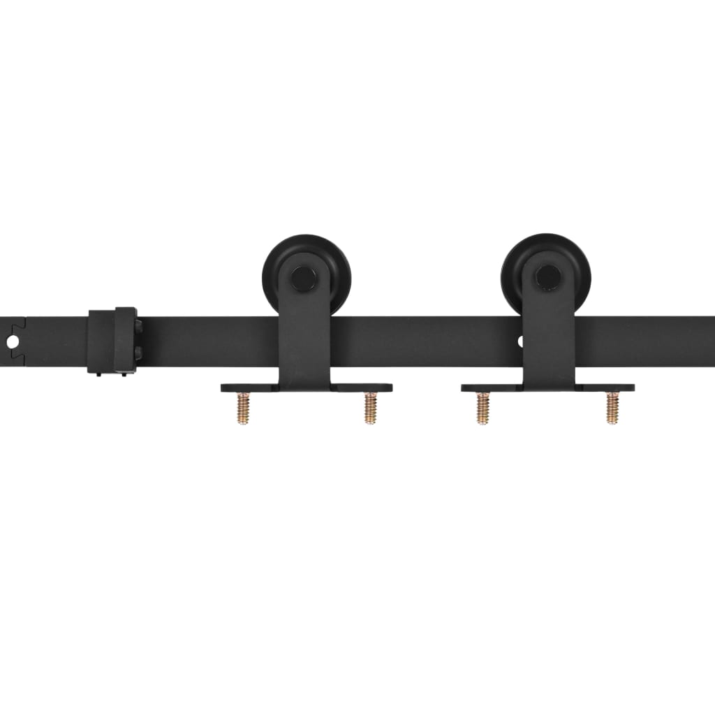 vidaXL Schiebetür mit Beschlag 76x205 cm ESG-Glas & Aluminium
