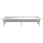 vidaXL Grill Silbern 158x42x31 cm Edelstahl