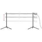vidaXL Automatischer Grillspieß mit Motor Edelstahl 150x46,5x82,5 cm
