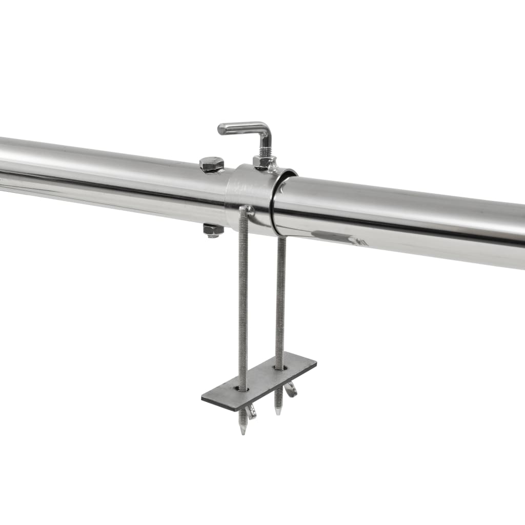 vidaXL Automatischer Grillspieß mit Motor Edelstahl 150x46,5x82,5 cm