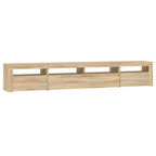 vidaXL TV-Schrank mit LED-Leuchten Sonoma-Eiche 240x35x40 cm