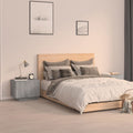 vidaXL Nachttisch Grau Sonoma 100x35x40 cm Holzwerkstoff
