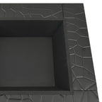 vidaXL Feuerkorb mit Schürhaken 79x79x46,5 cm XXL Stahl