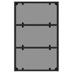 vidaXL 6-tlg. Garten-Lounge-Set mit Kissen Schwarz Poly Rattan