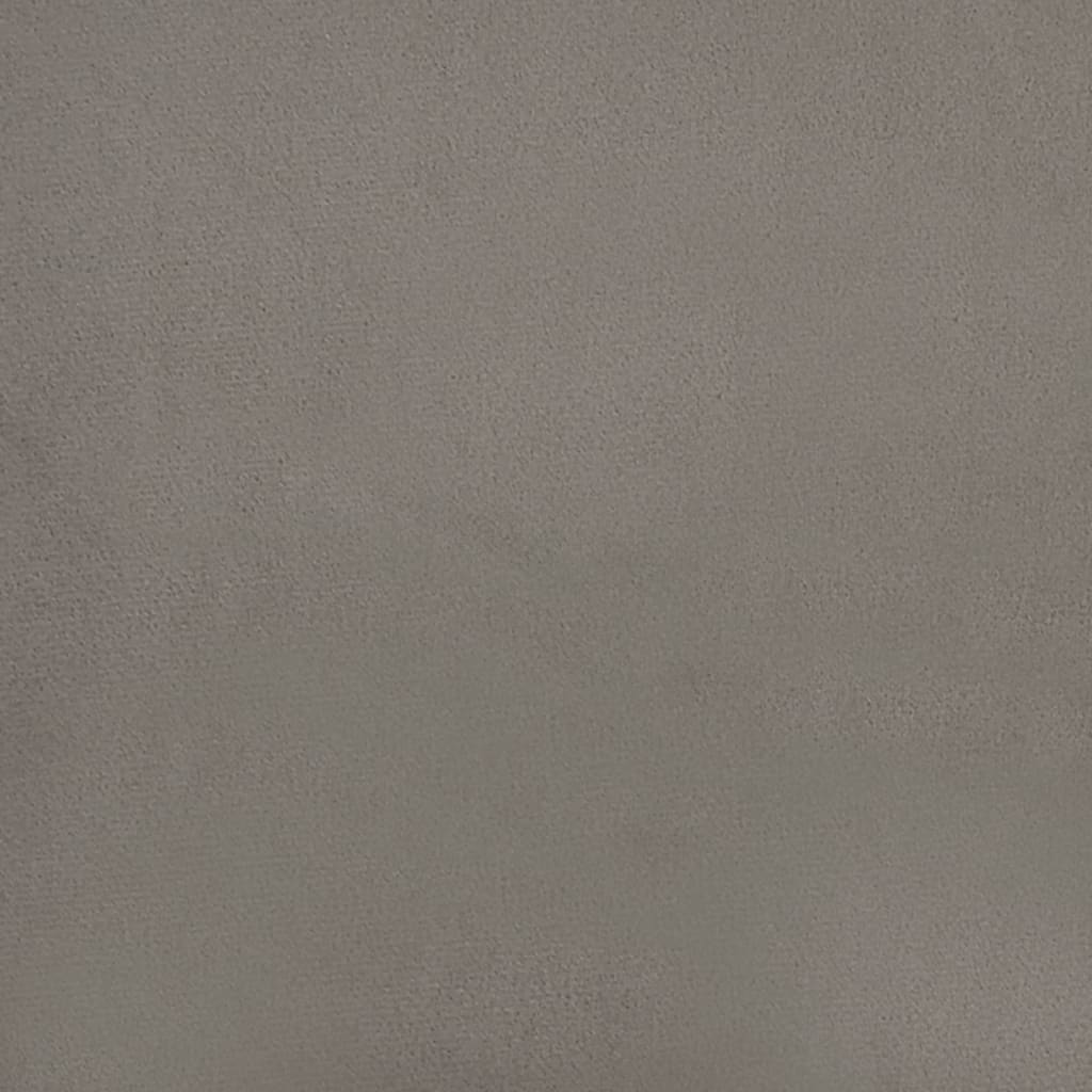 vidaXL 2-Sitzer-Sofa mit Kissen Hellgrau 140 cm Samt