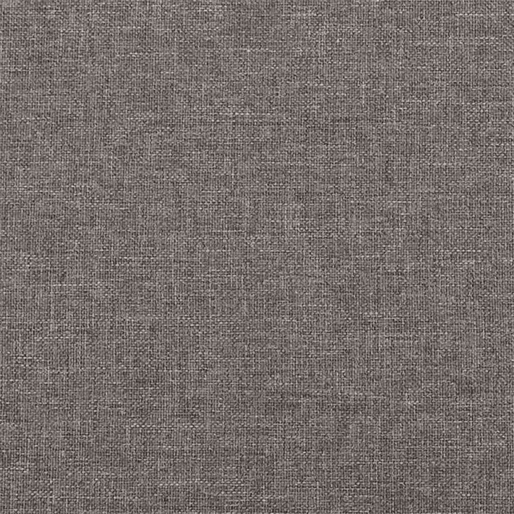 vidaXL 3-Sitzer-Sofa mit Hocker Dunkelgrau 210 cm Stoff