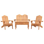 vidaXL 4-tlg. Garten-Lounge-Set Adirondack Massivholz Akazie