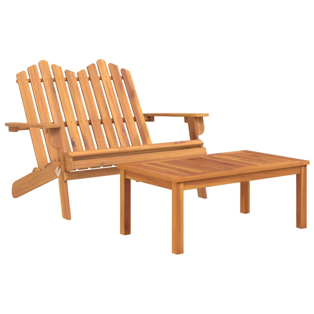 vidaXL 5-tlg. Garten-Lounge-Set Adirondack Massivholz Akazie