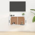 vidaXL TV-Wandschrank Hochglanz-Weiß 80x34,5x40 cm