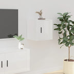 vidaXL TV-Wandschrank Hochglanz-Weiß 80x34,5x40 cm