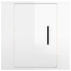 vidaXL TV-Wandschränke 2 Stk. Hochglanz-Weiß 40x34,5x40 cm