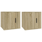 vidaXL TV-Wandschränke 2 Stk. Sonoma-Eiche 40x34,5x40 cm