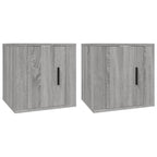 vidaXL TV-Wandschränke 2 Stk. Grau Sonoma 40x34,5x40 cm