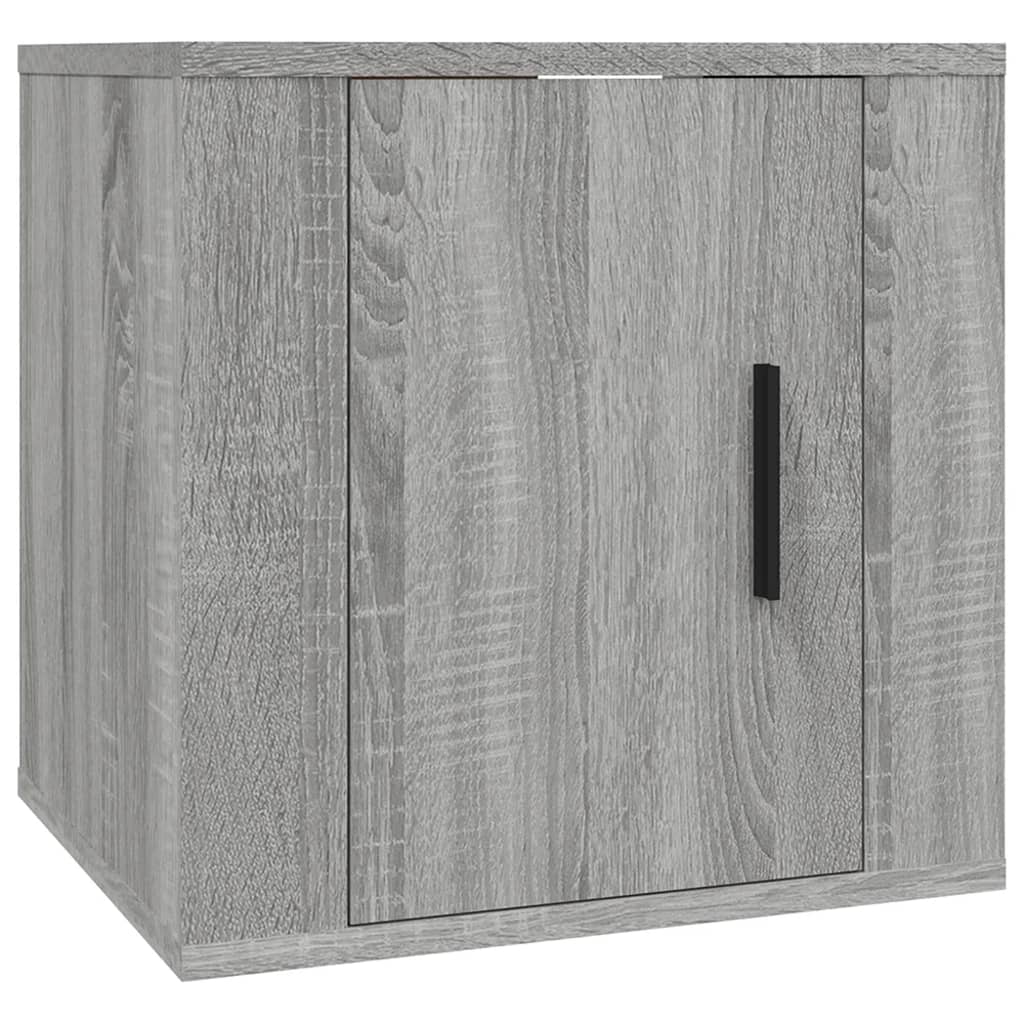 vidaXL TV-Wandschränke 2 Stk. Grau Sonoma 40x34,5x40 cm