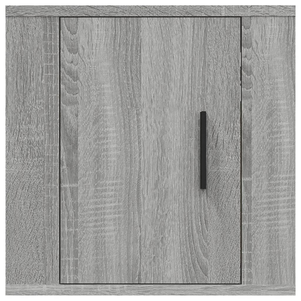 vidaXL TV-Wandschränke 2 Stk. Grau Sonoma 40x34,5x40 cm