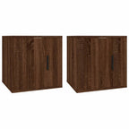vidaXL TV-Wandschränke 2 Stk. Braun Eichen-Optik 40x34,5x40 cm