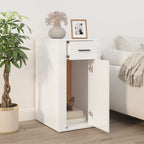 vidaXL Büroschrank Hochglanz-Weiß 40x49x75 cm Holzwerkstoff