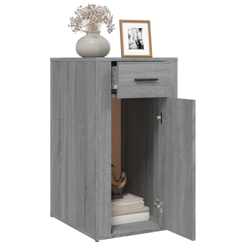 vidaXL Büroschrank Grau Sonoma 40x49x75 cm Holzwerkstoff