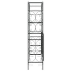 vidaXL Gartenbogen mit Tor Schwarz 108x45x235 cm Stahl