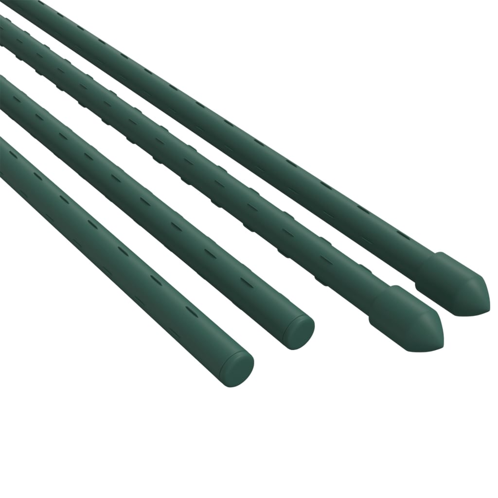 vidaXL Pflanzenstützen 30 Stk. Grün 60 cm Stahl