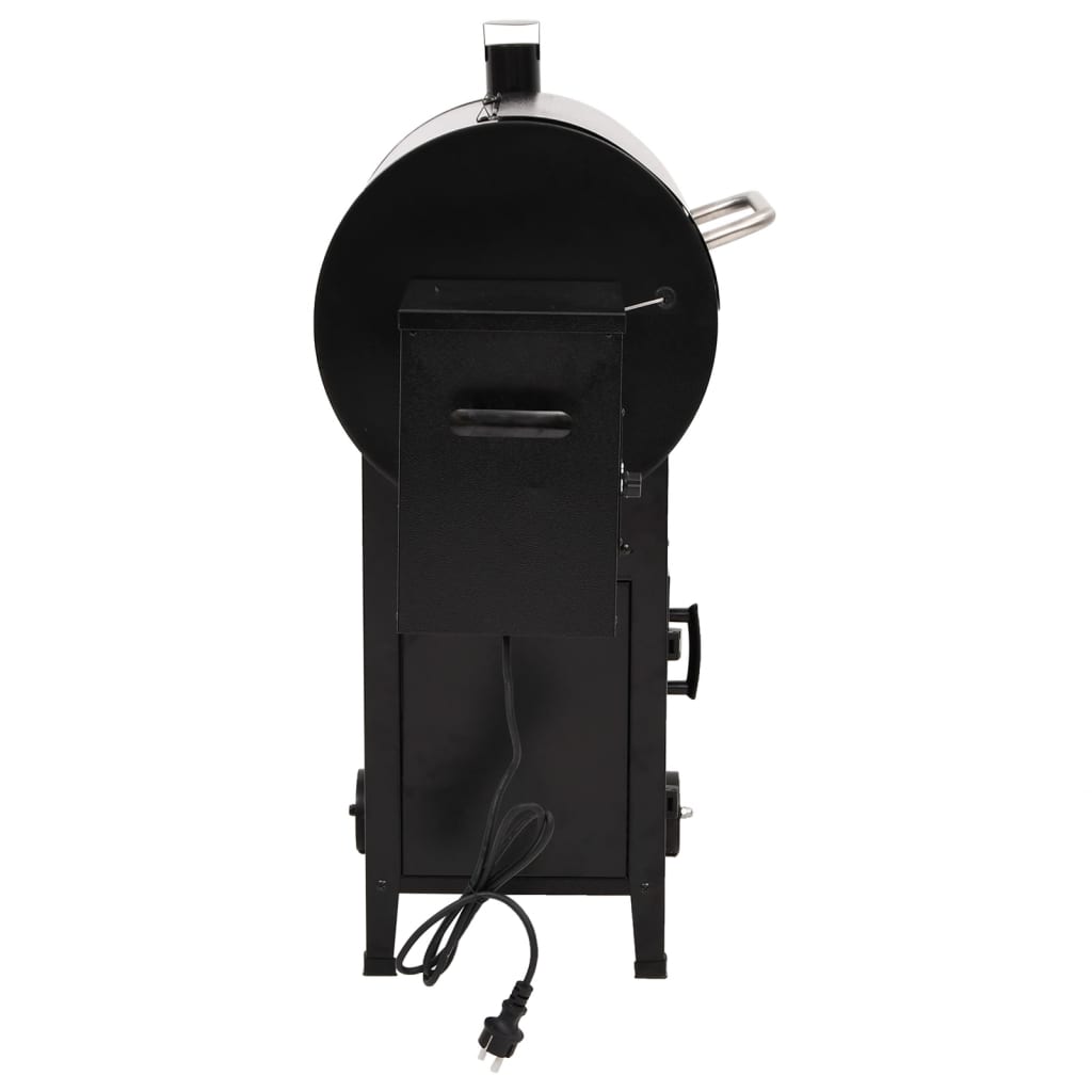 vidaXL Pelletgrill mit Schornstein Schwarz 104 cm Eisen