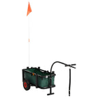 vidaXL Angelwagen mit Tasche Schwarz Stahl