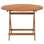 vidaXL Klappbarer Gartentisch Ø 90x75 cm Massivholz Akazie