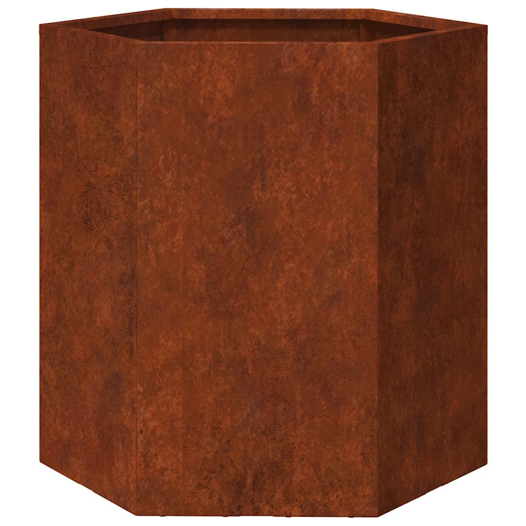 vidaXL Pflanzkübel Rostig 40x40x45 cm Cortenstahl