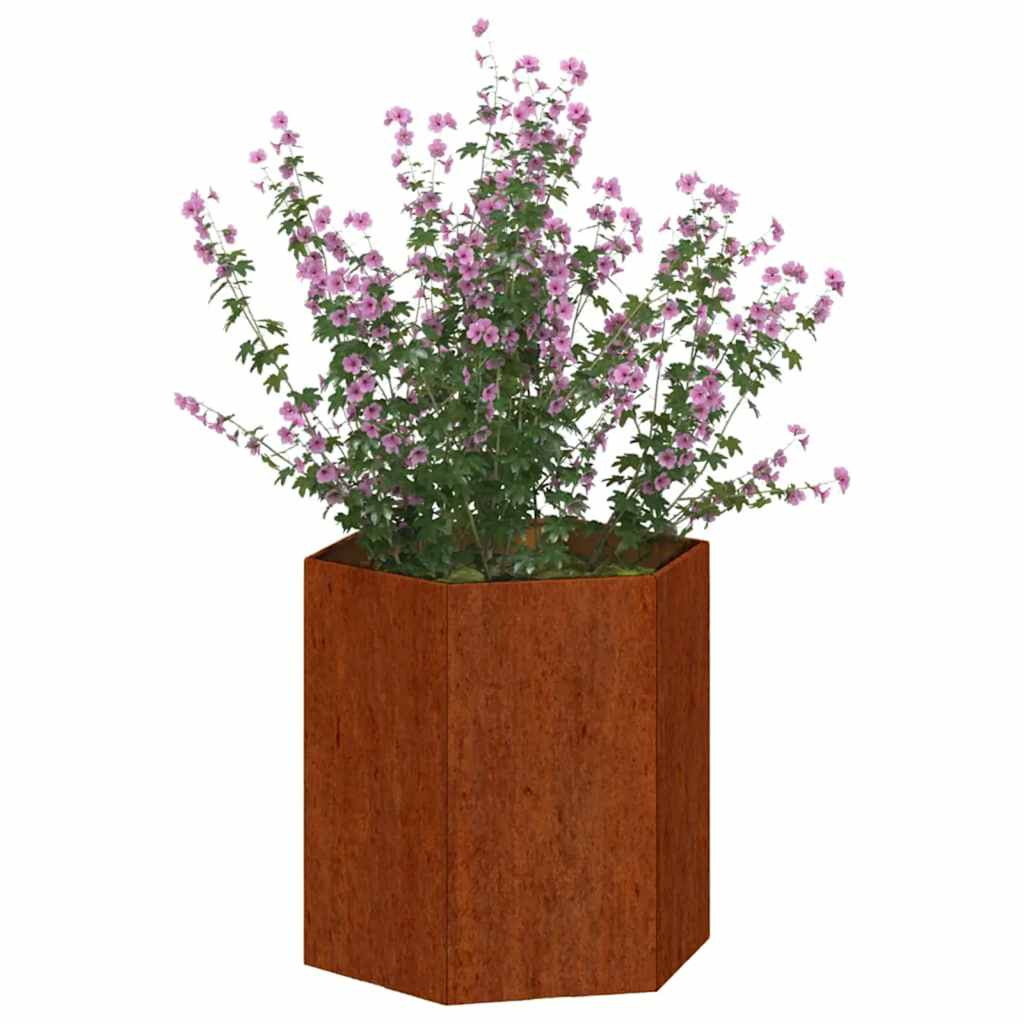 vidaXL Pflanzkübel Rostig 40x40x45 cm Cortenstahl