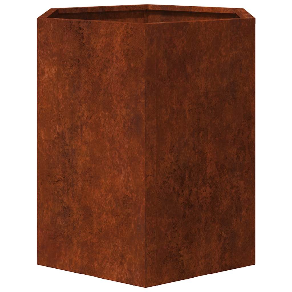 vidaXL Pflanzkübel Rostig 40x40x45 cm Cortenstahl