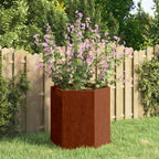 vidaXL Pflanzkübel Rostig 40x40x45 cm Cortenstahl