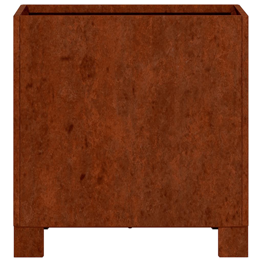 vidaXL Pflanzkübel mit Beinen Rostig 30x30x30 cm Cortenstahl