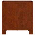vidaXL Pflanzkübel mit Beinen Rostig 30x30x30 cm Cortenstahl