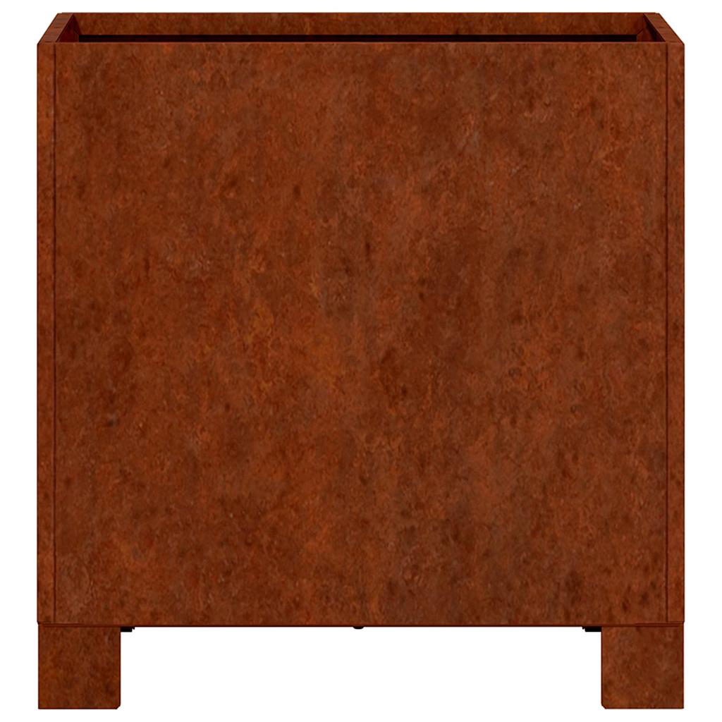 vidaXL Pflanzkübel mit Beinen Rostig 30x30x30 cm Cortenstahl