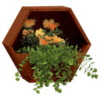 vidaXL Wand-Pflanzkübel 2 Stk. Rostig Cortenstahl 30x10x25 cm