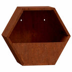 vidaXL Wand-Pflanzkübel 2 Stk. Rostig Cortenstahl 30x10x25 cm