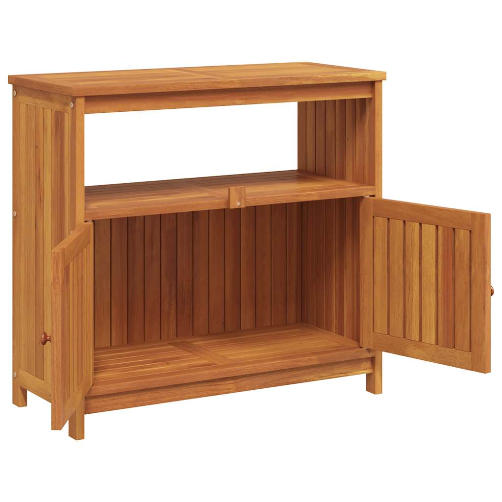 vidaXL Garten-Konsolentisch 80x35x75 cm Massivholz Akazie