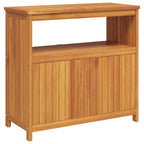 vidaXL Garten-Konsolentisch 80x35x75 cm Massivholz Akazie