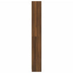vidaXL Bücherregal 5 Fächer Braun Eiche 40x24x175 cm Holzwerkstoff