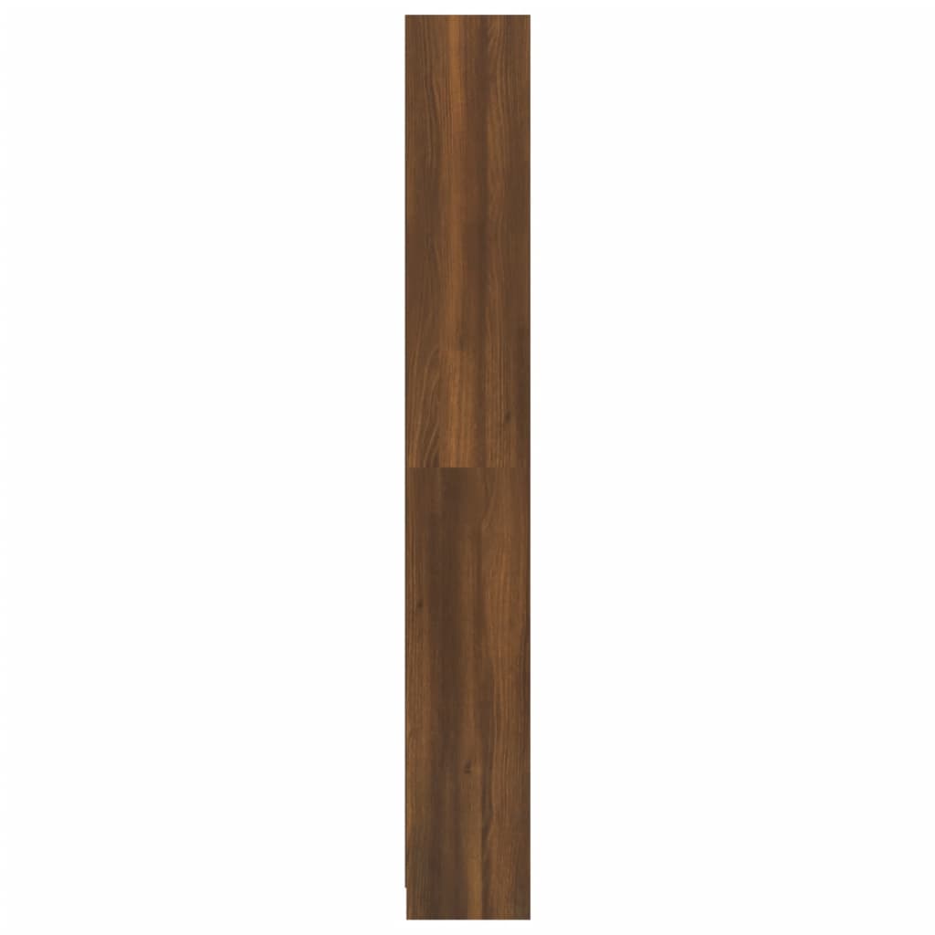 vidaXL Bücherregal 5 Fächer Braun Eiche 40x24x175 cm Holzwerkstoff