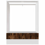 vidaXL Herdumbauschrank Lyon Räuchereiche 60x46x81,5 cm Holzwerkstoff