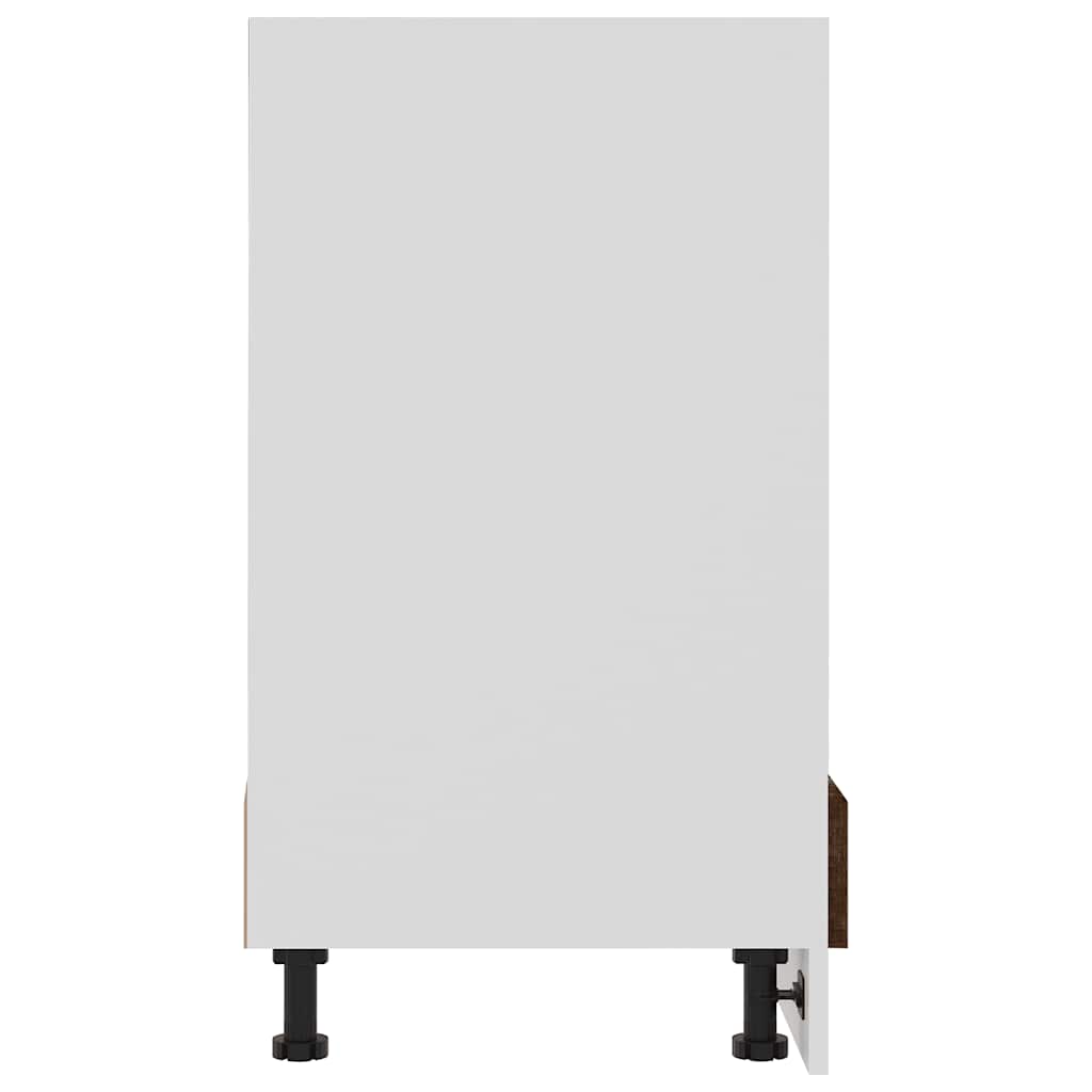 vidaXL Herdumbauschrank Lyon Räuchereiche 60x46x81,5 cm Holzwerkstoff